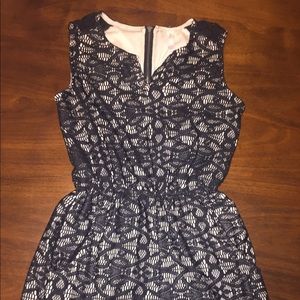 Black and nude colored romper